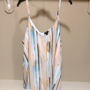 torrid Striped Spaghetti Strap Camisole - Peach, Light Blue, Cream, Mustard